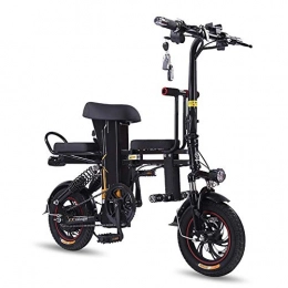 J.I Electric Bike J.I Electric Bicycle Electric Bicycle Folding Adult Three Lithium Battery Can Pick Up Children Small Step Assist 48V Power 70Km