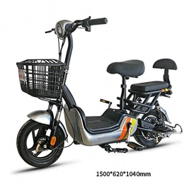 J.I Electric Bike J.I Electric Car 48V Simple Electric Bicycle Small Adult Battery Car Unisex Bicycle