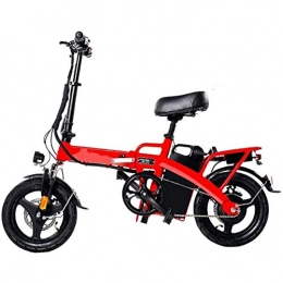 Jakroo Electric Bike Jakroo City Electric Bicycle, 350W Motor Dual Disc Brakes 14 Inches Adults Aluminum Alloy Variable Speed Bike 36V Removable Hidden Battery, 28AH