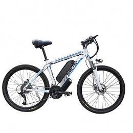 JASSXIN Electric Bike JASSXIN Electric Mountain Bike (48V 350W), Electric Bike with Removable Battery 21 Speed Change Bike, Electric Bike 21 Speed Gear Three Working Modes, Blue