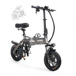 Jieer Bike JIEER Adult Folding Electric Bikes Foldable Bicycle Portable Aluminum Alloy Frame, with LED Front Light, Three Riding Mode, Disc Brake for Adult Comfort Bicycles Hybrid Recumbent / Road Bikes