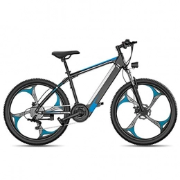Jieer Electric Bike JIEER Electric Bikes for Adult, Magnesium Alloy Ebikes 27 Speed Mountain Bicycles All Terrain, 26" Wheels MTB Dual Suspension Bicycle, for Outdoor Cycling Travel Work Out-Blue
