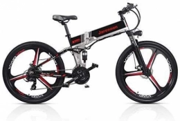 JINHH Electric Bike JINHH Adults 21 Speed Folding Bicycle 48V*350W 26 inch Electric Mountain Bike Dual Suspension With LCD Display 5 Pedal Assist