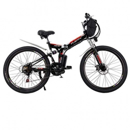 JUN Bike JUN Adult Electric Bicycle, 24 Inch 48V12ah Lithium Battery Aluminum Alloy Folding Mountain Bike