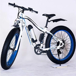 JUN Electric Bike JUN Adult Electric Bicycle, 3 Speed 26 Inch Fat Tire Road Snow Zone Disc Brake And Suspension Fork (36V10.4 Removable Lithium Battery) Men's Mountain Bike