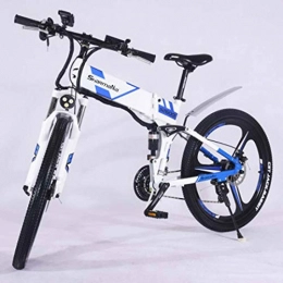 JUN Bike JUN Electric Bicycle, 26 Inch Electric Mountain Bike Lithium Battery Folding Aluminum Alloy City Electric Bike
