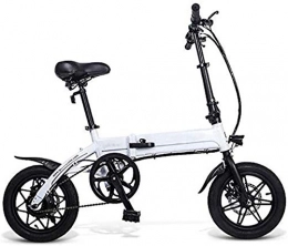 June Bike June 14 Inch Folding Electric Bike Power Assist Electric 250W Powerful Motor Electric Bicycle With7.5Ah Li-ion Battery Adjustable Portable For Cycling