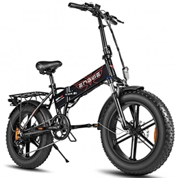 JUYHTY Bike JUYHTY 500W Folding Fat Tire Electric Mountain Bike, LED Large Display 7 Speed Sonw Bicycle 5 Hours Fast Charge Battery 3 Riding Modes Red
