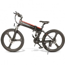 JUYUN Bike JUYUN 26'' Mountain Electric Bike 350W Ebike Folding Electric Bicycle, 30KM / H Commuting Bike with 48V 10.4Ah Lithium Battery, 21 Speed Gears
