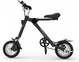 JXH Electric Bike JXH Small Folding Electric Bike, 250W Motor 12 Inch Adults City Commute Ebike Aluminum Alloy Frame Dual Disc Brakes Double Shock Absorption 36V Lithium Battery