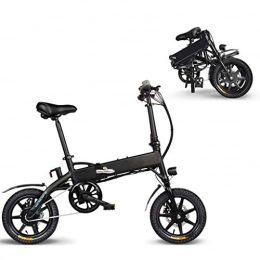 JXXU Bike JXXU Adult Folding Electric Bikes Comfort Bicycles Hybrid Recumbent / Road Bikes 14 Inch, 7.8Ah Lithium Battery, Aluminium Alloy, Disc Brake For Adults, Men Women(Color:black)
