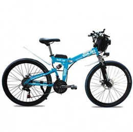 JXXU Electric Bike JXXU Ebikes for Adults, Folding Electric Bike MTB Dirtbike, 26" 48V 10Ah 350W IP54 Waterproof Design, Easy Storage Foldable Electric Bycicles for Men (Color : D)