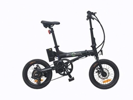 K+POP Electric Bike K+POP Ebike Electric Bicycle 16" Alloy Folding bike, DISC, 250W, 36V 7.8AH- E16AF01BL
