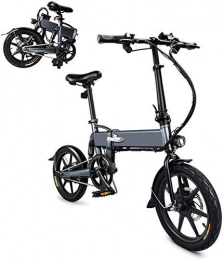 kaige Bike kaige Ebike, 250W 7.8Ah Folding Electric Bicycles, Electric Strip Before Folding Bicycle Adult LED Lights QU526 (Color : White) WKY (Color : Gray)