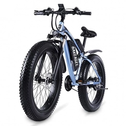 KELKART Electric Bike KELKART Off-road Fat Tire Electric Bikes, with Removable Lithium Ion Battery, 3.5" LCD Display and Rear Seat (Blue)