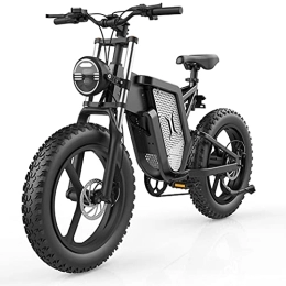 Kinsella Electric Bike Kinsella MX25 20" Koshino electric bike moped adult motorcycle fat tires Snow 48V 25AH detachable lithium battery Shimano professional 7-speed transmission and hydraulic oil brakes