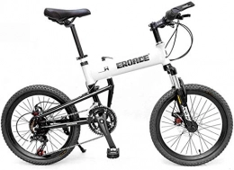 KKKLLL Electric Bike KKKLLL Folding Mountain Bike Aluminum Alloy Shifting Children Bicycle Youth Student 21 Speed 20 Inches