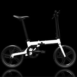 KNFBOK Electric Bike KNFBOK folding bicycle Intelligent power-assisted folding electric bicycle small mini lithium battery bicycle adult long battery life 3 kinds of riding mode White