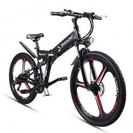 KPLM Electric Bike KPLM Electric Folding Bicycle Adult 26 Inch Power Bicycle Road Mountain Bike 48V Lithium Battery Fold Moped