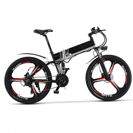 KPLM Electric Bike KPLM Electric Mountain Bike, 26 Inch Folding E-bike, 36V 13Ah Premium Full Suspension and Shimano 7 Speed Gear