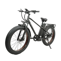 Kinsella Electric Bike KS26 ELECTRIC BIKE　KS26 Electric Moped Bicycle 26 x 4 Inch Fat Tire ３ Modes ７５ＯＷ Motor Max Speed 4５Ｋm / h 20AH Battery Up To 100km Range Disc Brake - Black