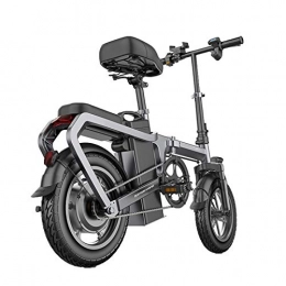 KT Mall Bike KT Mall 14 In Folding Electric Bikes for Unisex Aluminum Alloy with 400W 48V Lithium-Ion Battery Mini Electric Bicycle with Smart LCD Meter and Energy Recovery System Lightweight City E-Bike, 60Km