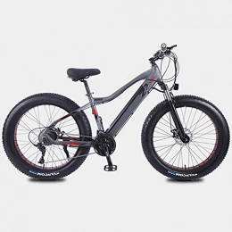 KT Mall Bike KT Mall 26" E-Bike Adults Mountain Hybrid Bike with 27-Speed Transmission System and 350W, 10AH, 36V Hide Lithium-Ion Battery, Maximum Load 150Kg, Gray