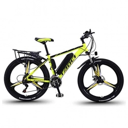 KT Mall Electric Bike KT Mall 26 In Electric Bikes for Adult 36V 350W Removable Lithium Battery Aluminum Alloy Mountain E-bike with LCD Liquid Crystal Display and Automatic Power Off Brake Lever Bicycles, Yellow, 10Ah 65KM