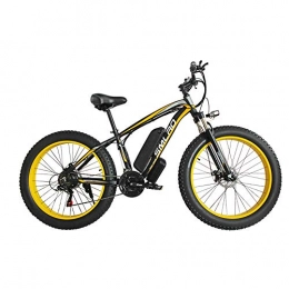 KT Mall Bike KT Mall Electric Bicycle Aluminum Alloy Lithium Battery Beach Snowmobile Big Wheel Fat Tire Moped Commuter Fitness Exercise, Yellow
