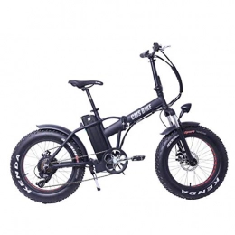 KT Mall Electric Bike KT Mall Electric Bicycle Variable Speed Folding Fat Tire Electric Bicycle Snow Beach Mountain Mountain Power-Assisted 20 Inch, 1