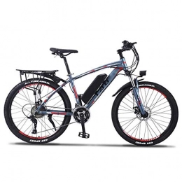 KT Mall Bike KT Mall Electric Bikes for Adult Aluminum Alloy 26" E Bikes with 36V 350W 13Ah Removable Lithium-Ion Battery, Mountain Ebike for Men Women, Gray Red