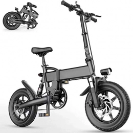 KT Mall Bike KT Mall Folding Electric Bike 15.5Mph Aluminum Alloy Electric Bikes for Adults with 16" Tire And 250W 36V Motor E-Bike City Commute Waterproof 3-Mode Electric Bicycle, 7.8AH(80KM)