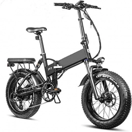KT Mall Bike KT Mall Folding Electric Fat Tire Bike 20 Inch*4.0 Removable Lithium Battery Electric Beach Bike Professional 8 Speed Adult 750w Bicycle Hydraulic Brakes Full Suspension Cruise Control