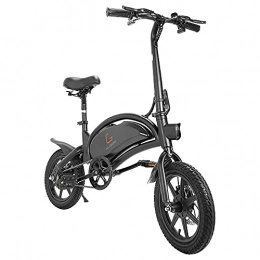 Kugoo Krin Electric Bike Kugoo B2 Electric Bike Folding E-Bike with Pedals for Adults Max Speed 45km / h 7.5AH Lithium Battery 14 Inch Pneumatic Tires App Support