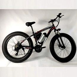 KUSAZ Bike KUSAZ Electric bicycle 36V lithium battery electric mountain beach bicycle-Black red