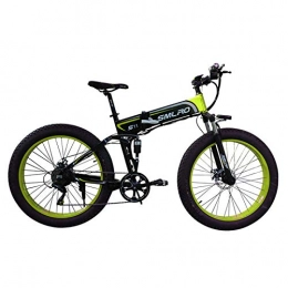 KUSAZ Bike KUSAZ Electric bicycle 48V 26 inch foldable mountain snow bike-dark green