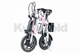 Kwikfold Electric Bike Kwikfold® Pro 12" Wheels Aluminium Electric Folding Bicycle Pink
