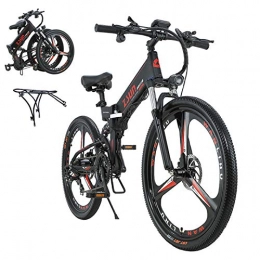 L-LIPENG Electric Bike L-LIPENG 26inch Mountain Electric Bike, 350w Motor 48v 12.8ah Removable Lithium Battery, Dual Disc Brakes, 21 Speed Gears, Aluminium Frame Suspension Fork Beach Snow Ebike Electric Mountain Bicycle