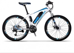 LAMTON Electric Bike LAMTON Adult Electric Mountain Bike, 36V Lithium Battery, High-Strength Steel Frame Offroad Electric Bicycle, 27 Speed 26 Inch Wheels (Color : C)