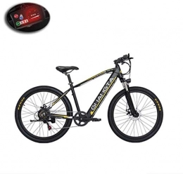 LAMTON Electric Bike LAMTON Adult Electric Mountain Bike, 48V Lithium Battery, Aviation High-Strength Aluminum Alloy Offroad Electric Bicycle, 7 Speed 26 Inch Wheels (Color : A, Size : 60KM)