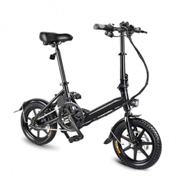 Lamyanran Bike Lamyanran Fast Electric Bikes for Adults 14 inch Folding Electric Bike with 250W 36V / 7.8AH Lithium-Ion Battery - 3 Gear Electric Power Assist (Color : Black)