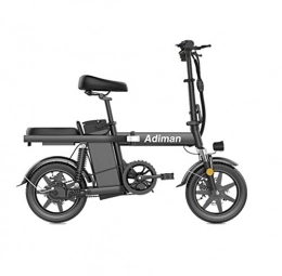 Lamyanran Bike Lamyanran Fast Electric Bikes for Adults Electric Bicycles 14 Inches Portable Folding High Speed Brushless Motor Three Riding Modes with Removable 48V Lithium-Ion Battery