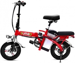 Lamyanran Electric Bike Lamyanran Fast Electric Bikes for Adults Lightweight Portable Aluminum Alloy Ebike with Pedals Power Assist Detachable 48V Lithium Ion Battery Electric Bike with 14 inch Wheels Dual Disk Brakes