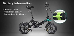 LANGSTAR Electric Bike LANGSTAR Foldable Electric Bike with Front LED Light for Adult, Electric Mountain Bike with Removable Large Capacity Lithium-Ion Battery (36V 250W) and Three Working Modes D3 Black
