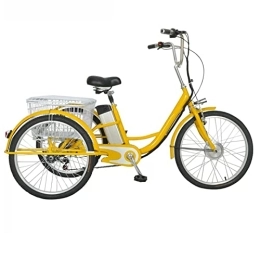 LANGTAOSHA Bike LANGTAOSHA Electric Bike Adult, Electric Power Assisted 3-Wheel Bicycle 31 Inch with Shopping Basket, For Parents And Family Three-Wheeled Bicycle Women Bike Lithium Battery 48V12AH