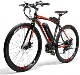 LANKELEISI Bike LANKELEISI RS600 electric bicycle, 300W motor, battery Samsung 36V 20Ah, aluminum alloy frame, electric road bike (Red)
