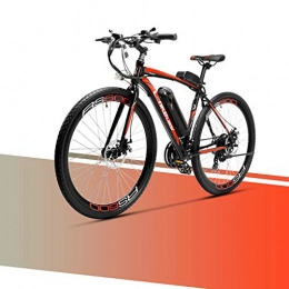 LANKELEISI Electric Bike LANKELEISI RS600 Electric Bike Battery Samsung 36V 20Ah, Aluminum Alloy Frame, Fashion Step Up To 100km, Road Bike For Adult City Bike (Red)