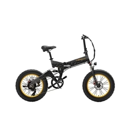 Sucfami Electric Bike LANKELEISI X3000plus-UP Folding Electric Bike for Men and Women, 48v 17.5ah Lithium Battery Mountain Bike, Pneumatic Shock Absorbers Front Fork 20 Inch 4.0 Fat Tire Snow Bike