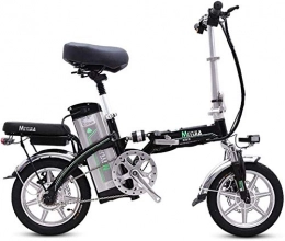 LAZNG Electric Bike LAZNG Electric bicycle Electric Bicycle 14 Inch Wheels Aluminum Alloy Frame Portable Folding Electric Bike for Adult with Removable 48V Lithium-Ion Battery Powerful Brushless Motor