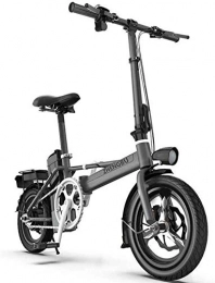 LAZNG Bike LAZNG Electric bicycle Folding Lightweight Electric Bike, 400W High Performance Rear Drive Motor, Power Assist Aluminum Electric Bicycle (Size : 120KM)